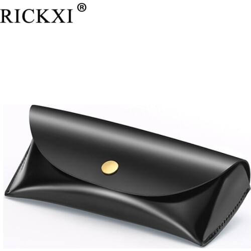 PU Leather Soft Sunglasses Case Big Size Hard Inner Covers For Glasses Black Eyeglasses Box Eyewear Spectacle Cases