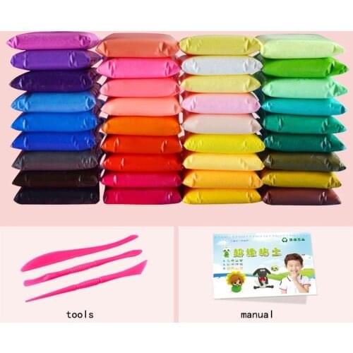 12/24/36 colors Clay Toys Putty Soft mud Ultra Light Plasticine Slime Supplies Sand Gum Polymer Clay for kids Puzzle toys gift