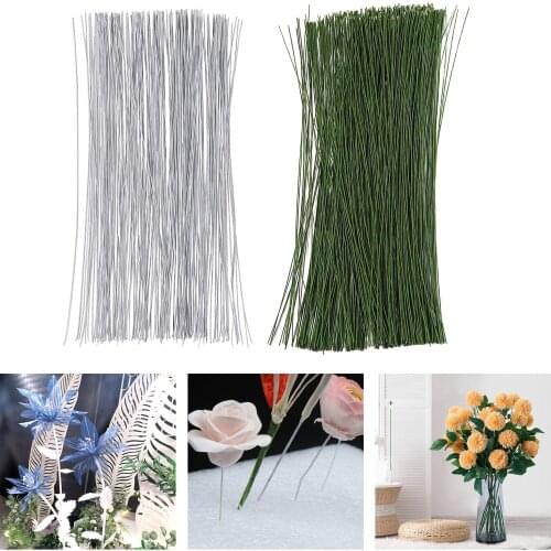 200Pcs/Lot 36CM High Quality Paper Covered Artificial Branches Twigs Iron Wire For DIY Flower Accessory