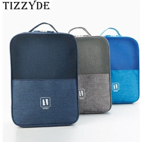 3 Layers Travel Shoe Bag Portable Organizer Storage Bag For 3 Pairs Of Shoes Can Hung On The luggage NB483