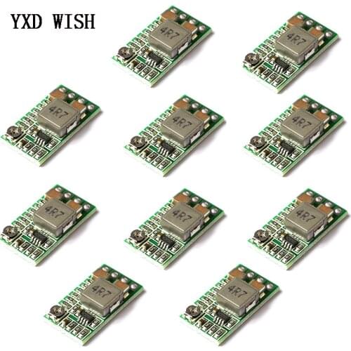 5pcs Mini DC-DC 12-24V To 5V 3A Step Down Power Supply Module Voltage Buck Converter Adjustable 97.5% 1.8V 2.5V 3.3V 5V 9V 12V
