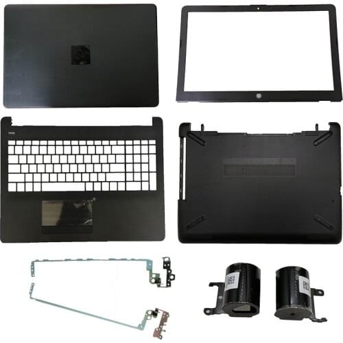 Brand New Laptop LCD Back Cover/Front Bezel/Hinges/Palmrest/Bottom Case For HP Pavilion 15-BS 15-BW 250 255 G6 Black 924899-001