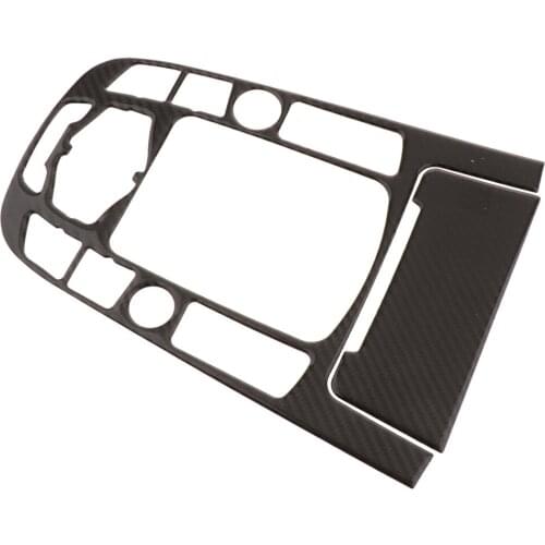 Colorfast Car Carbon Fiber Gear Panel Decoration Cover Sticker Decal For Audi Q5 10-12 Black