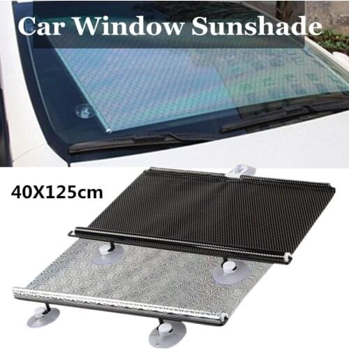 Car Sunshade Curtain Rear Side Window Front/Back Windshield Sun Block Blinks Black Cover Suction Cup Universal Car Accessories