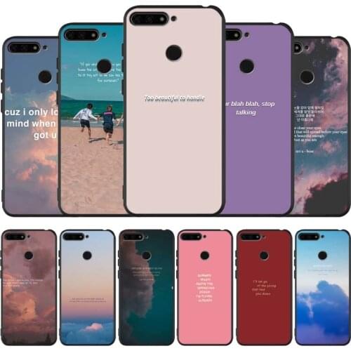 Songs Lyrics Aesthetic black Silicone Phone Case For honor 30 20 Pro 8 8X 9 10 20 Lite Mate 10 20 30 Lite Pro cover