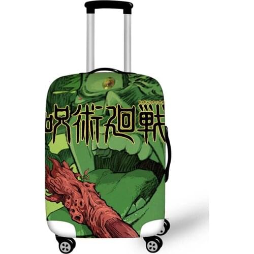 18-32 '' Jujutsu Kaisen Yuji Itadori Travel Luggage Suitcase Cover Trolley Bag Protective Cover Men Women Elastic Suitcase Cover