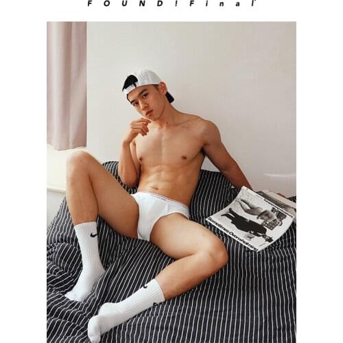 Breathable Foundation Classic Mens Cotton Low-Waisted Sports Sexy Casual Home Triangle Panties Shorts Briefs