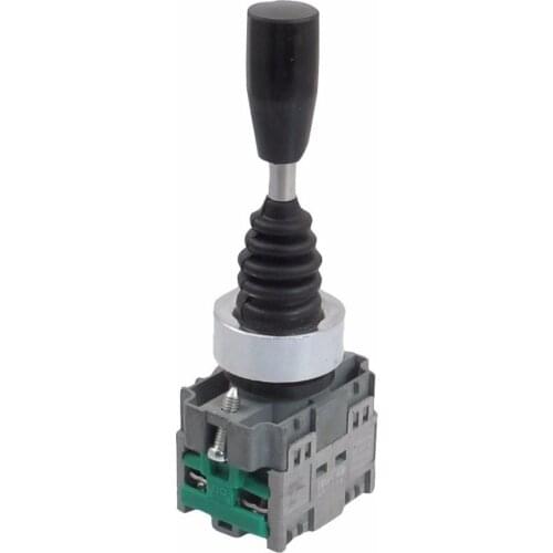 HKL-D22 AC 400V 10A 2NO Momentary 22mm Fixing Thread 2 Way Joystick Switch