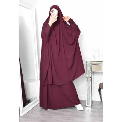 Eid Hooded Muslim Women Hijab Dress Prayer Garment Jilbab Abaya Long Khimar Full Cover Ramadan Gown Abayas Islamic Clothes Niqab