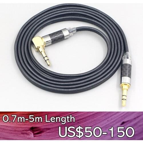 LN007659 Black XLR Black 99% Pure PCOCC Earphone Cable For Fostex T50RP Mk3 T40RP Mk2 T20RP Mk2 Dekoni Audio Blue Headphone