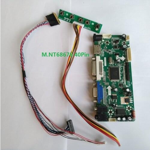 Kit For LP101WH1-TLB2 Controller board Panel monitor HDMI DVI M.NT68676 40pin LVDS 10.1" VGA Screen LED LCD 1366X768