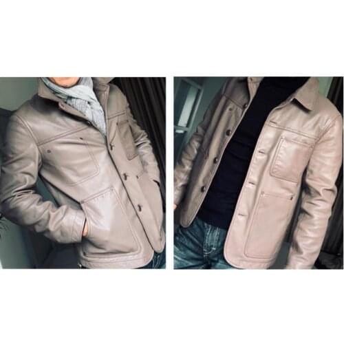 Free shipping,Brand new cowhide coat,mans 100% genuine Jackets,fashion leather jacket.casual clothing.sales US style