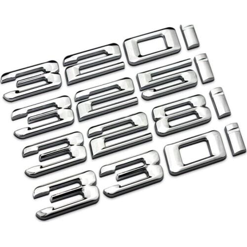 Car trunk body logo for E90 F30 X1/X3/X3/X5 GT 320i/335i emblem digital car sticker