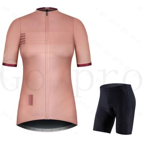 Fashion Lady Cycling Clothing Summer Short Sleeve Jersey Set Women MTB Cycling Kit Vintage Pattern Breathable Road Bike Clothes