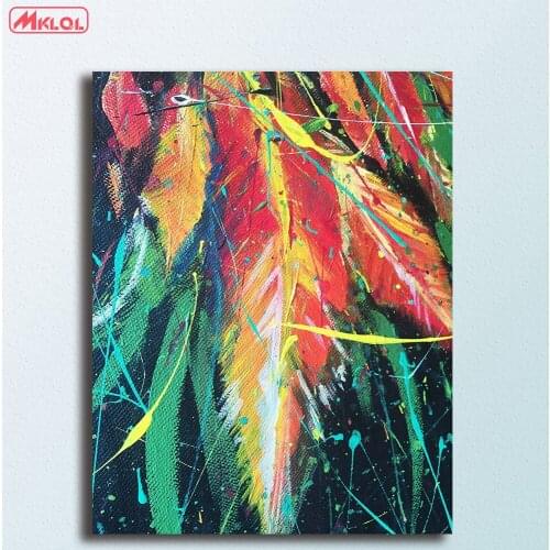 Large size wall art Light Night Canvas Painting For Living Room Home Decoration Oil Painting On Canvas Wall Painting no frame