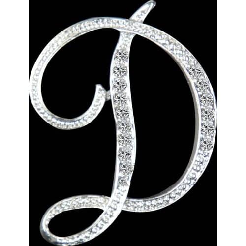 2020 New fashion high quality letter brooch 26 English letter brooch gold brooch for women trendy crystal brooches jewelry