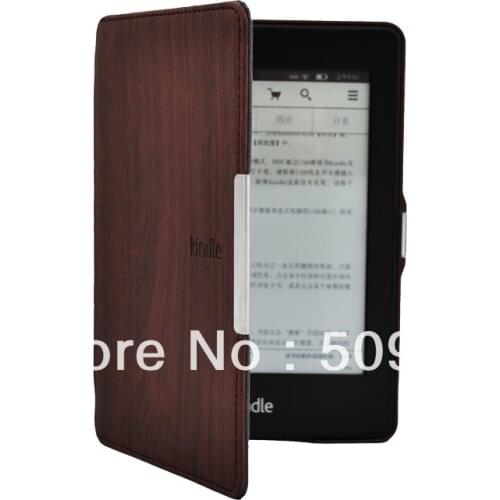 New. Arrival ,Wooden Pattern PU leather cover case for Amazon kindle paperwhite Wifi 3G 200pcs/lot