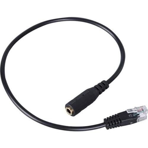 New Style 1 Stereo Audio Earphone To Jack Female To Male RJ9 Plug Adapter Converter Cable 3.5mm