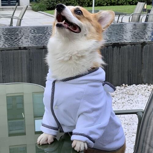 Pet Dog Bathrob Dog Pajamas Sleeping Clothes Soft Pet Bath Quick Drying Towel Clothes for for Puppy Dogs Cats Pet Accessories