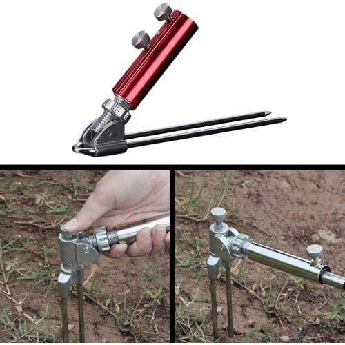 Ground Fishing Rod Holder Stand 180° Fish Rods Support Holder Bracket Rack