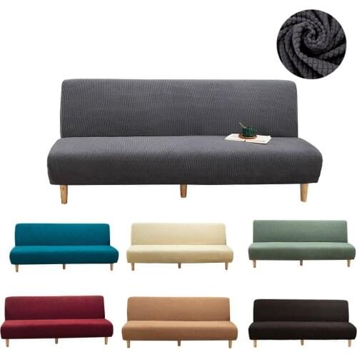 Armless Folding Sofa Bed Covers Bedspread on the Sofa for Living Room Magic Without Armrest Protector Slipcovers Big Couch Cover