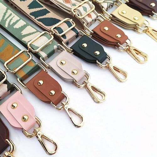 1PC Bag Strap Women Colored Straps For Crossbody Messenger Shoulder Bag Accessories Adjustable Embroidered Belts Straps