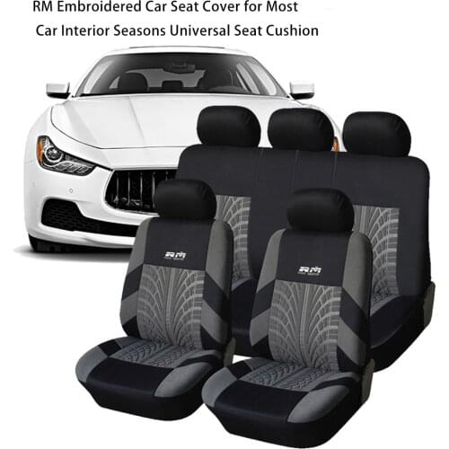 Cushion Seasons Universal RM Embroidered Car Seat Cover Car Seat Protectiofor Most Cars Interior Seasons Universal Seat Cushion