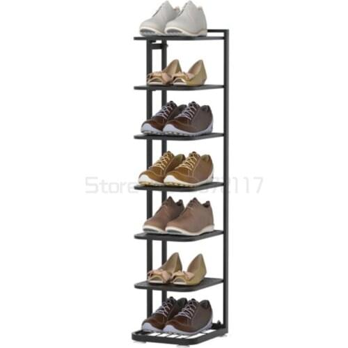 Shoe rack household multi-layer dust-proof shoe cabinet dormitory small narrow bedroom storage shoe rack economic type