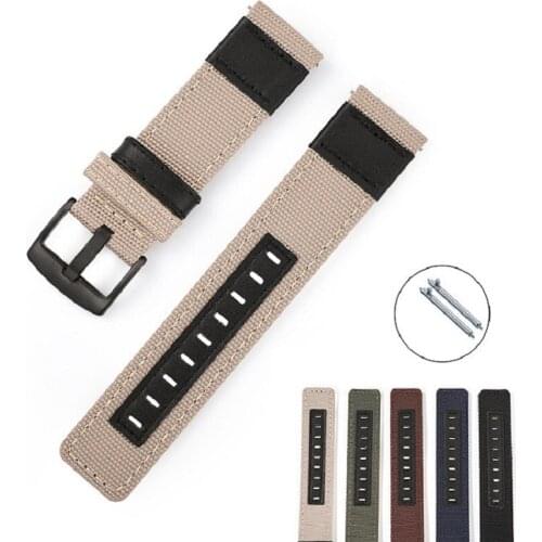 20mm Watch Strap Nylon for Samsung Galaxy Watch 46mm Gear S3 Classic Watchband 22mm Bracelet for Amazfit Bip for Huawei watch 2