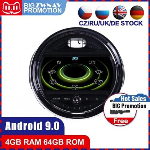 4+64 touch screen Android 10.0 Car multimedia Player for Mini one F55 F56 Cooper 2015+ NBT radio video stereo head unit GPS Wifi