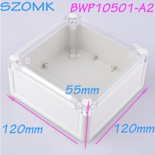 4 pcs/lot waterproof case housing IP 68 instrument enclosure 120x120x55 mm Diy design junction box