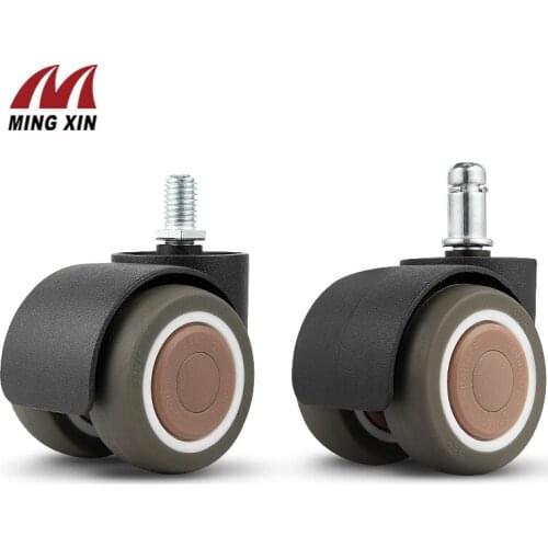 5PCS Elastic Chair Wheels 2 inch Chair Wheel Rubber Caster Universal Silent Chair Wheel Office Chair Furniture Caster Hardware