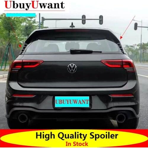 For Volkswagen GOLF8 MK8 Side Spoiler ABS UNPAINTED COLOR/Black/CARBON COLOR Car Rear Side Wing Rear Spoiler 2020 2021