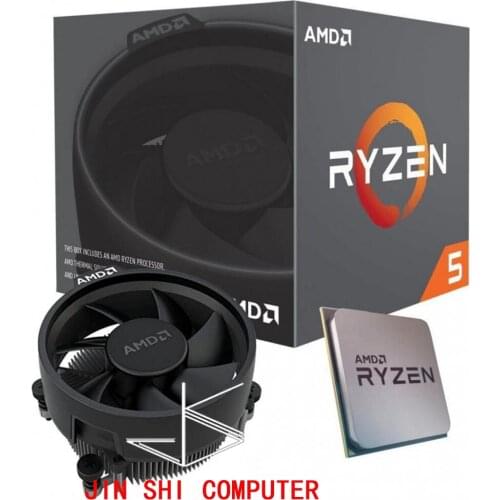 Nuevo AMD Ryzen 5 3400G R5 3400G 3,7 GHz cuatro núcleos ocho hilos 65W CPU procesador YD3400C5M4MFH Socket AM4 con ventilador Or