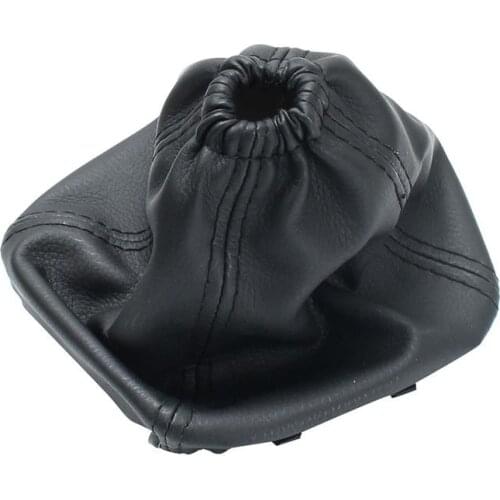 Car Gear Stick Shift Gaiter Leather Boot Cover Black PU Leather For Ford Transit Van MK7 2006-2013