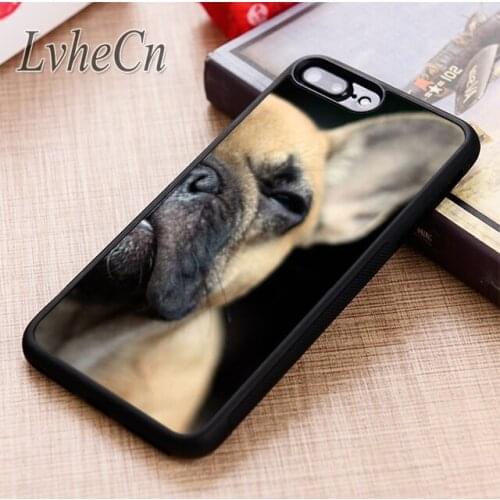 LvheCn French Bulldog dog lover phone Case cover For iPhone 5 6 6s 7 8 plus X XR XS max 11 12 Pro Samsung Galaxy S7 S8 S9 S10
