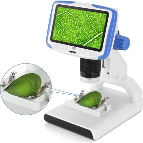 Andonstar AD205 Digital Desktop Mini Microscope with 5 Inch LCD Screen Student Educational biologic for Kids Children Gift