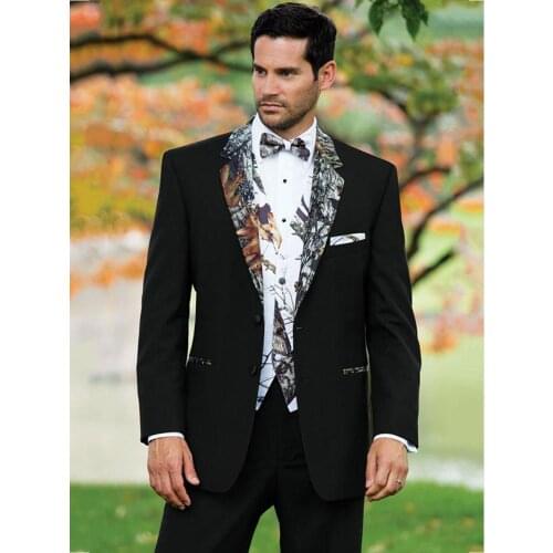 Customize Black Groom Tuxedos Handso Men Evening Dress Toast Dress Wedding Blazer Business Suits (Jacket+Pants+Vest+Tie) K:2122
