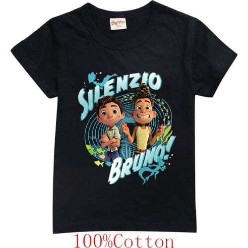 Summer Unisex Luca Disney T-shirt Children Boys Short Sleeves Alberto Sea Monster Tees Baby Kids Cotton Tops for Girls Clothes