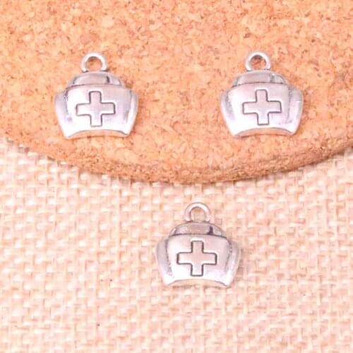 20pcs First Aid Kit Cross Charms Metal Pendants for Bracelet and Necklace Jewelry DIY Handmade 13*12mm