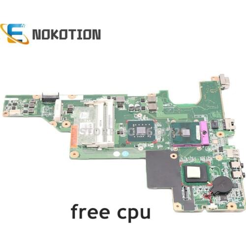 NOKOTION 646174-001 For HP 2000 Compaq CQ43 CQ57 01015PN00-600-G Laptop motherboard DDR3 GM45 free cpu