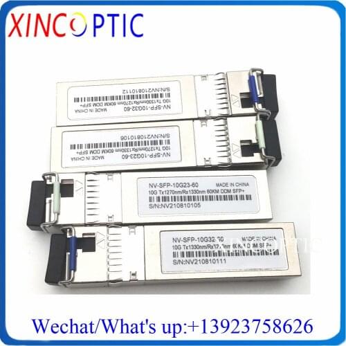 Single Core 10GBASE-BX WDM 10G 1270nm/1330nm 60km DOM BiDi SFP+ LC,Fiber Optic Equipment SFP WDM 10G BIDI SFP+ 60km Transceiver
