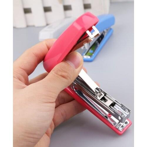 Portable Metal Manual Stapler Uses No.10 Staples Desktop School Office Supplies