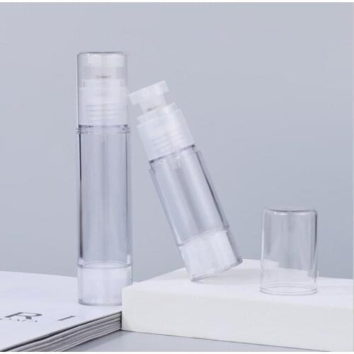 50ml transparent airless bottle plastic bottle for serum/lotion/emulsion/foundation/gel/oil/essence cosmetic packing