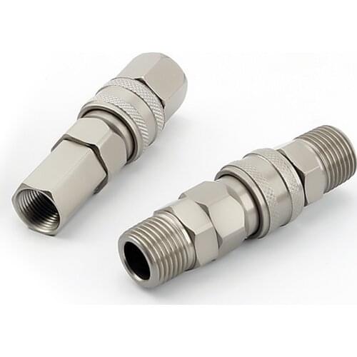 Noreturn 1pcs C type self-locking quick joint pneumatic tools small air gun air compressor air pump accessories