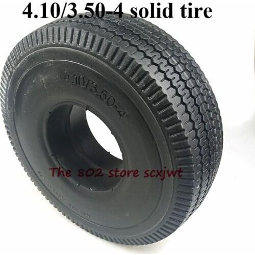 High Performance 4.10/3.50-4 Solid Tyre 410/ 350-4 Electric Scooter Without Inner Tube Wheel Tire