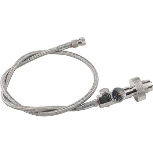 DMC 4500 PSI PCP Paintball Fill Station - G5/8 Male Thread to 8mm Quick Disconnect - Stainless Steel Scuba DIN Adapter Charging