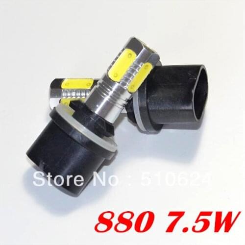 7.5W Super Bright 880 LED 7.5W Fog Lamp Aluminum housing LED Auto Lamp 1year warranty free shipping