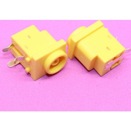 YuXi For Sony laptop power socket For Fujitsu interface portable devices 6.0 * 1.0 yellow holes DC Power Jack for Sony PJ004