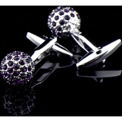 1 Pairs Dark Purple Sleeve Nails Mens Shirt Cufflinks Silver Cuff Links Buttons Jewelry Clothing Accessories